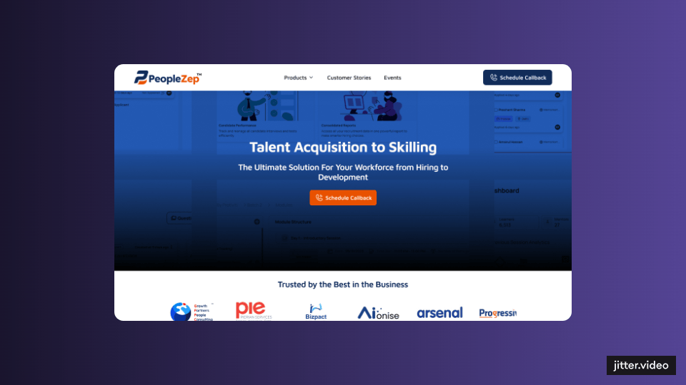 PeopleZep dashboard preview